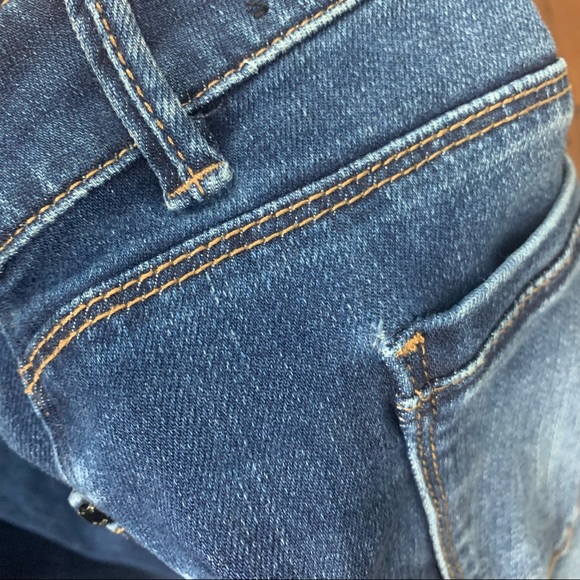 White House Black Market WHBM Skimmer cuffed denim blue Jeans size 2 medium wash - Picture 9 of 16